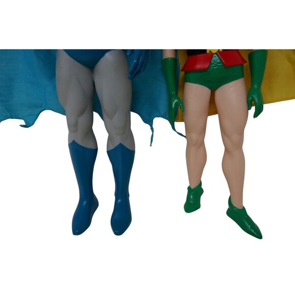 DC Comics 1988 Hamilton Gifts 15" Batman & 12" Robin Vinyl Figures - Picture 3 of 16